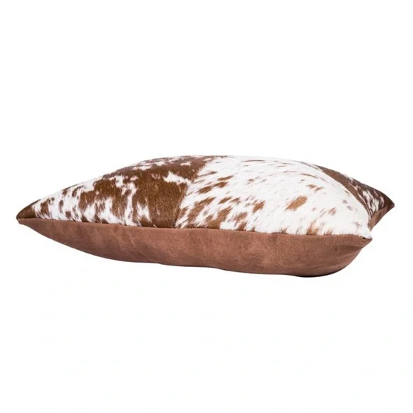 NWT Myra Cowhide Hairon Leather Cushion Pillow Cover - Picture 5 of 8